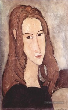 portrait Tableau Peinture - portrait de jeanne hebuterne 1918 3 Amedeo Modigliani